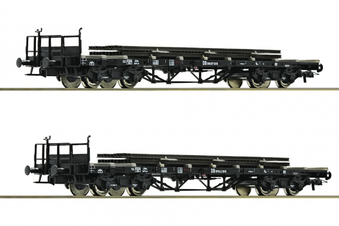 Set of 2 flat cars loaded with Rails<br /><a href='images/pictures/Roco/Roco-76194.jpg' target='_blank'>Full size image</a>